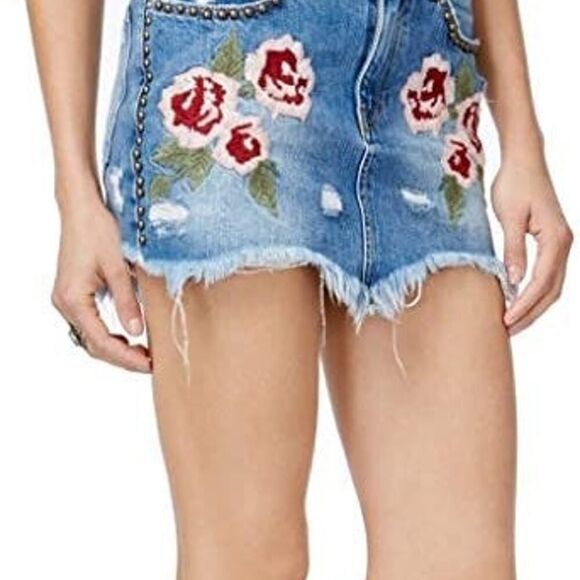 Free People denim mini - Picture 1 of 3